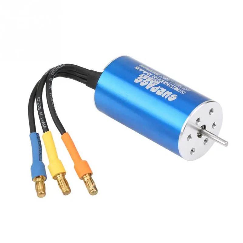 RC моторы 4 полюса 2445 5400KV бесщеточный двигатель 2 3 мм вал для 1/16 1/18 Модель