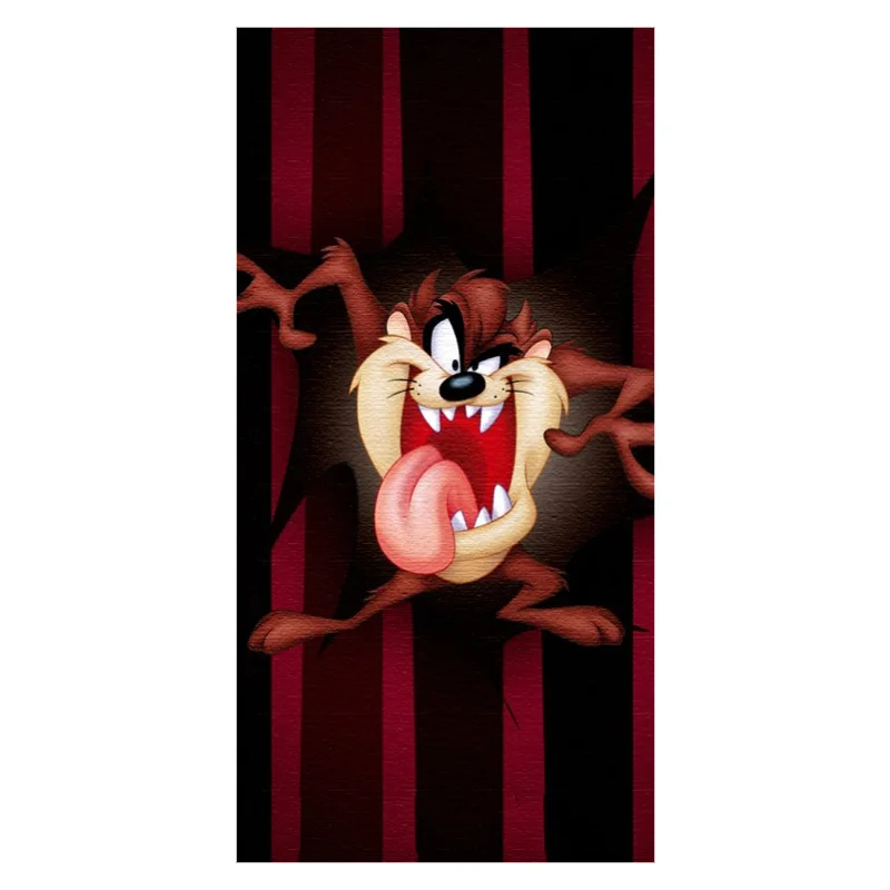 

Hot Sale!Tasmanian Devil&Taz Background Printed Soft Bamboo Fiber Sport Drying Washcloth&Bath Towels for Adults_Size:35CMX70CM