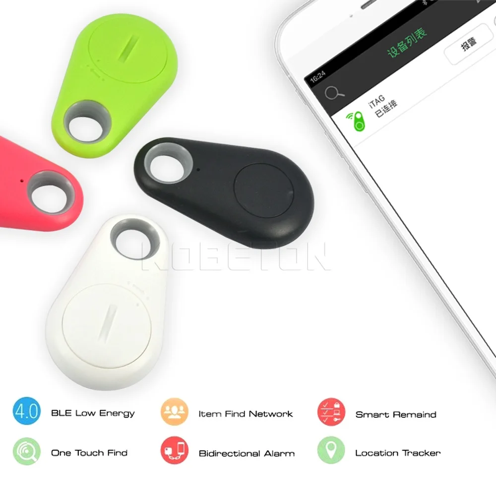 Sikeo Mini étiquette intelligente Bluetooth Tracker sans fil Anti-perte alarme enfant sac portefeuille clé trouveur GPS localisateur perdu rappeler pour voiture Pet
