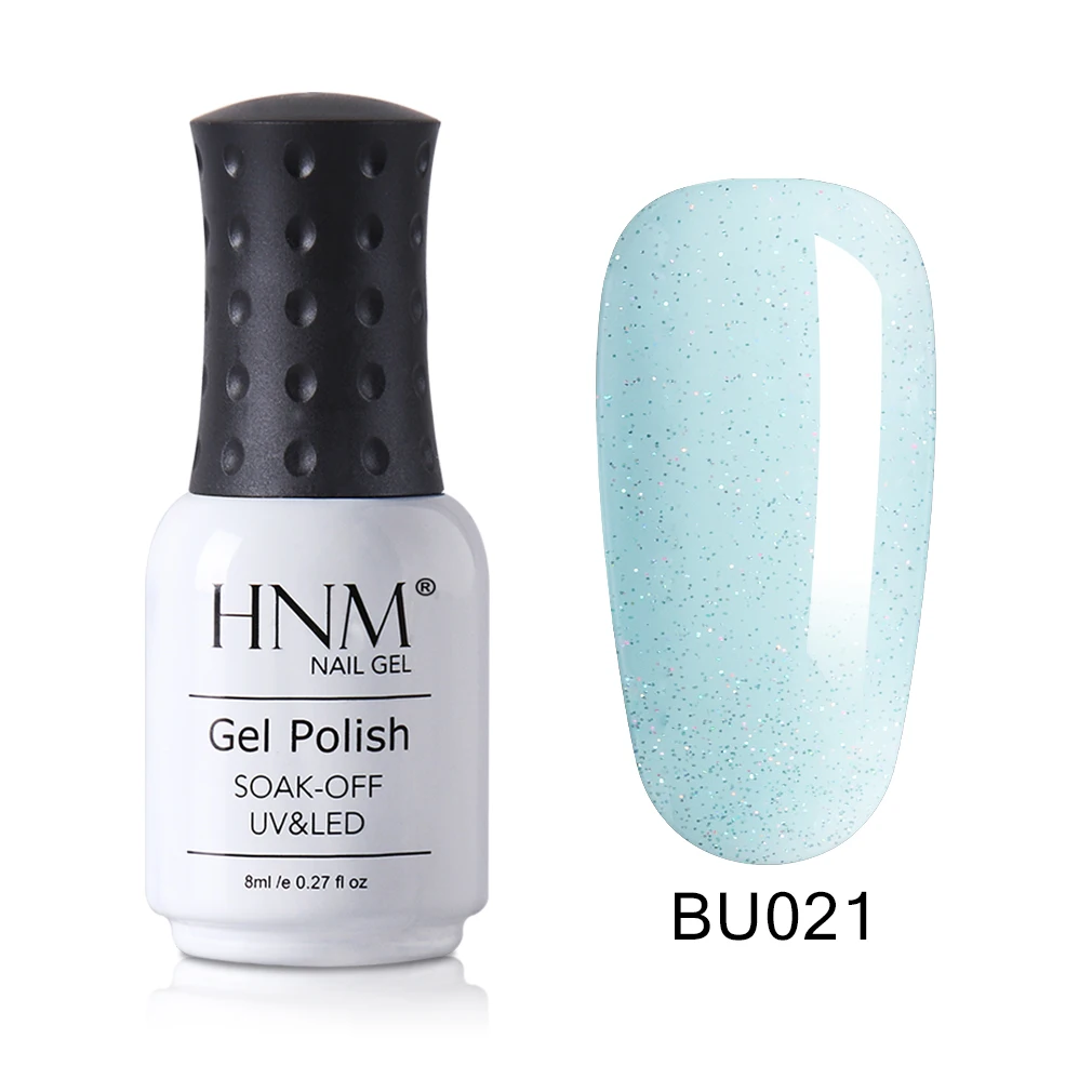HNM 8 мл синий цвет УФ-гель для ногтей штамповка эмаль Замачивание Полупостоянный лаковый Гибридный лак краска гель для ногтей - Цвет: 021
