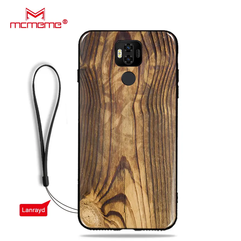 Дерево зерна для Ulefone power 6 Чехол power6 Мягкий ТПУ силиконовый Модный рисунок Чехлы |