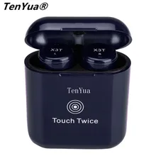 TenYua TWS X3T Беспроводные Bluetooth 4,2 наушники гарнитура наушники wtih зарядное устройство коробка бас X1T X2T Модернизированный для iPhone samsung Android
