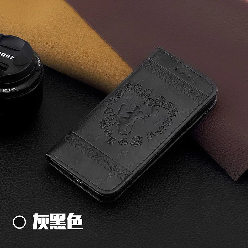 Роскошный кожаный чехол-бумажник чехол для samsung S9 S9 плюс S8 S8 плюс S7 S7 край S6 S6 край S5 S4 S3 Galaxy Note 3 Note 4 Note 5 пакета(ов - Цвет: black