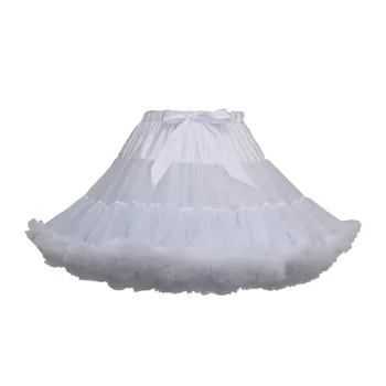 

Mini Tulle Skirt Women's Elastic Tutu Skirt Petticoat Layered Organza Lace Skirt Ballet Performance Tule Saia Jupe femme 2019 c