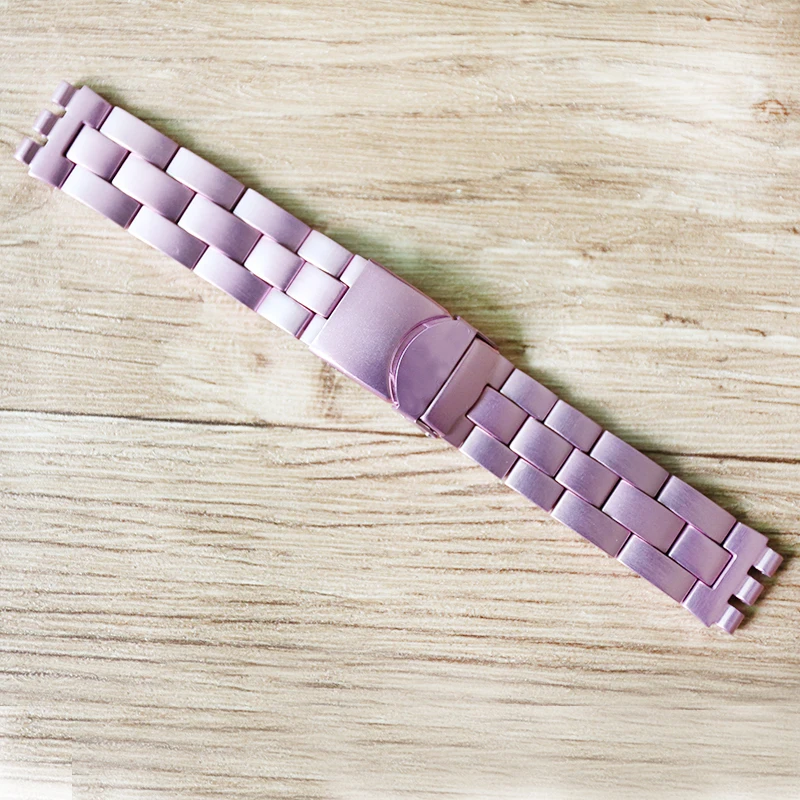 Хит! Алюминиевый Ремешок для часов Swatch образец ремешка 19 мм легкий аксессуар для часов