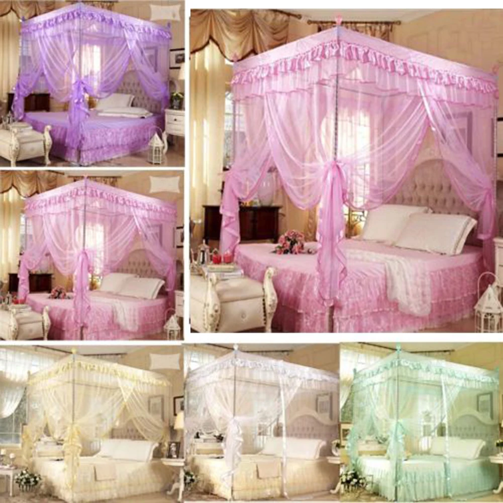 2 Color for Choose Beautiful Bed Net Mesh Room Decoration Netting Pink