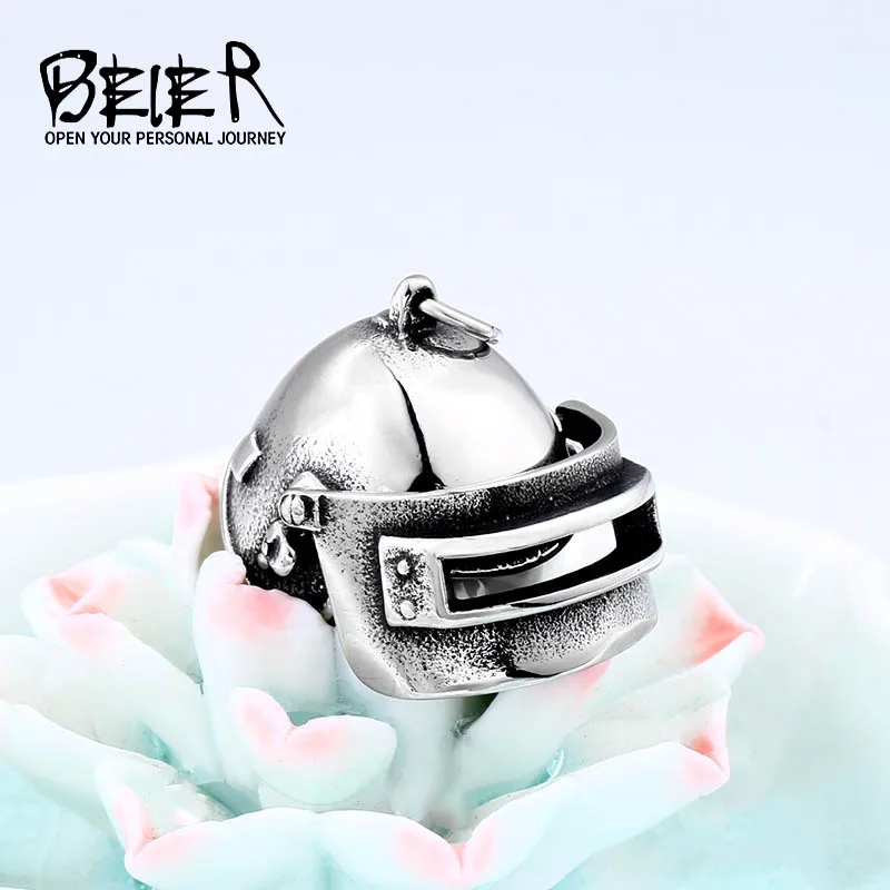 

BEIER Jedi survival Royale 3 Russian Special Team Helmet Pendant &Necklace Kill Chicken Game Men`s Jewelry for boys gift LHP039