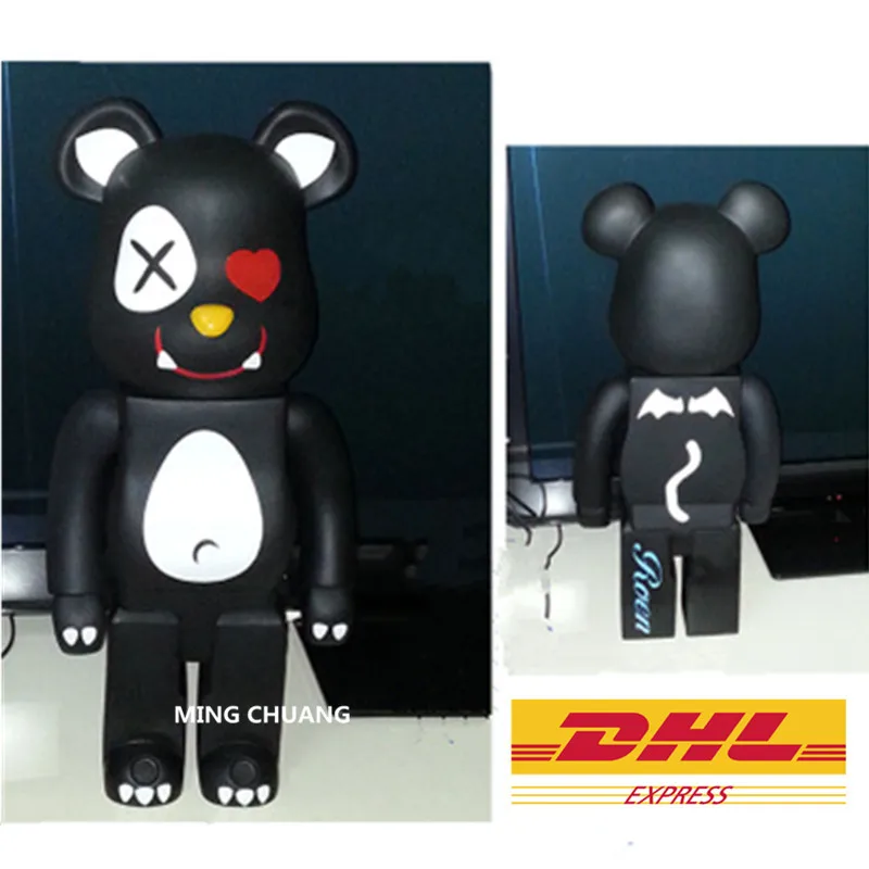 

20"Bearbrick Gloomy Kaws 1000% Be@rbrick Original Fake Street Art Christmas present Action Figure Collectible Model Toy BOX Z10