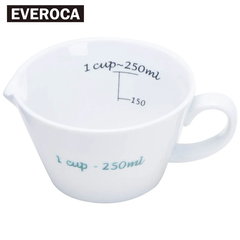 Ceramic Mearuing Cup Handle Milk Mug 60ml 125ml 250ml Mug Milk Mug Mmug Cup Aliexpress