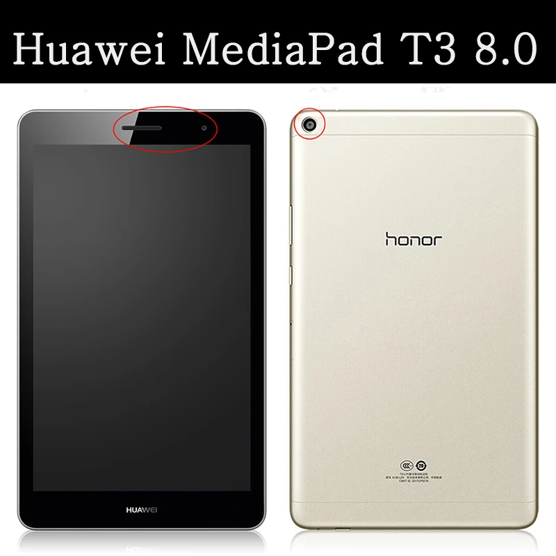 Защитный чехол для Huawei MediaPad T3 8 0 дюйма планшетов дюймов Honor Play Pad 2 умный