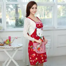 hello kitty Кухня Ремесло фартук цветочный холст XW-1069