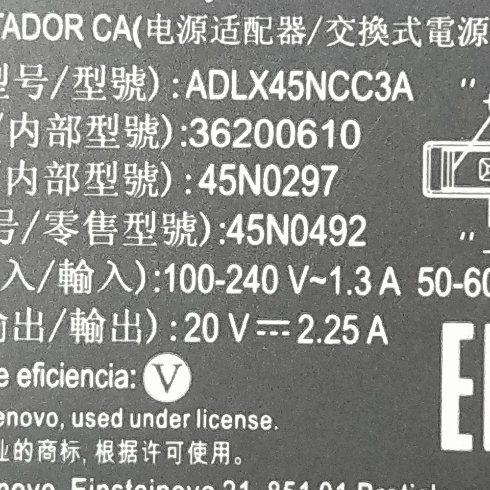 45 Вт 3pin AC адаптер для ThinkPad 45N0290 45N0294 45N0298 45N0490 45N0491 45N0492 00HM611 00HM613 00HM615 00HM618 HM630