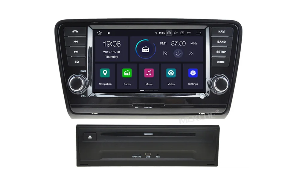Excellent Android 9.0 8"2din car gps navigation radio coche player for SKODA Octavia 2013-2018 A8 with wifi bluetooth carplay USB navi 13