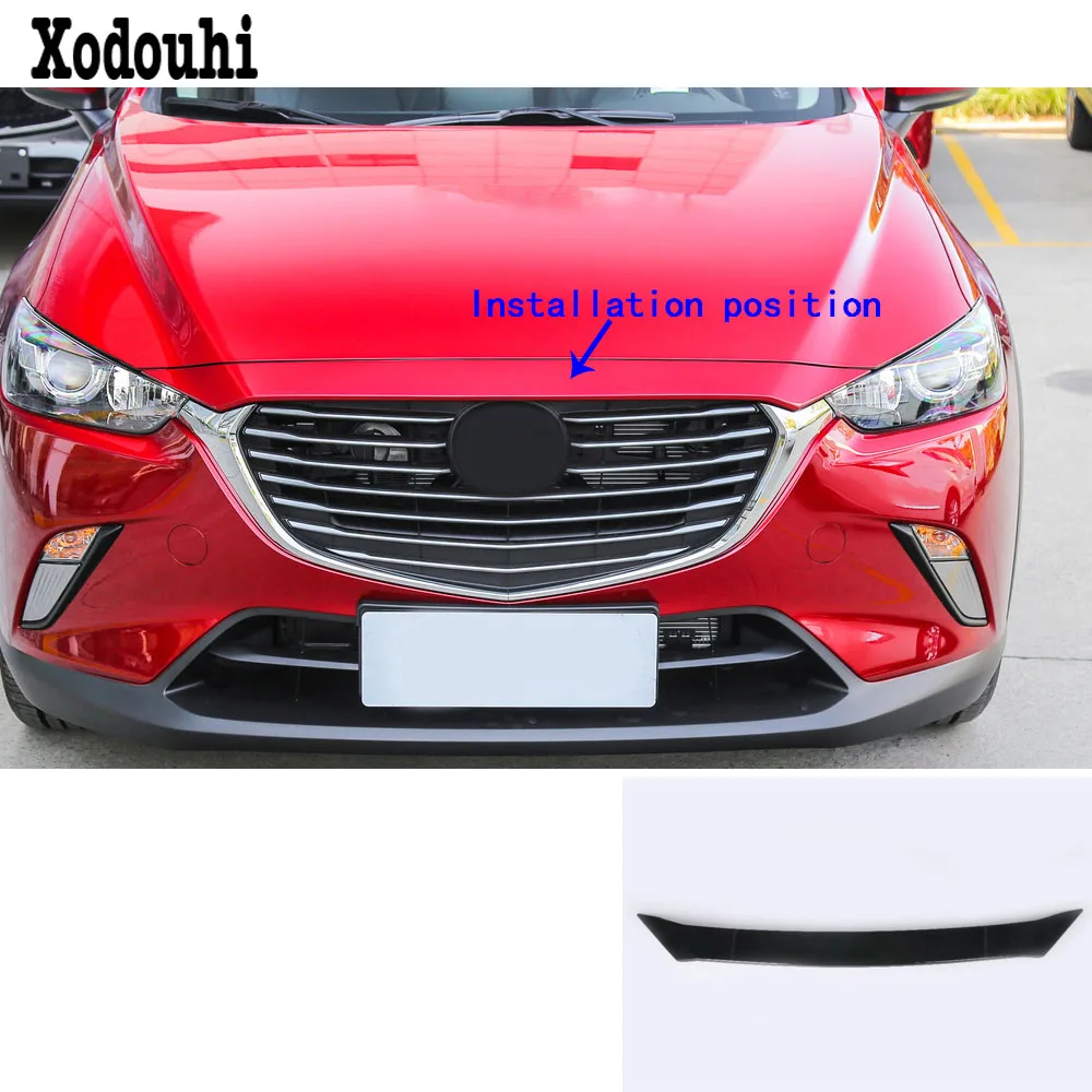 Для Mazda CX 3 CX3 2017 2018 2019 2020 Автомобильная крышка ABS Хромированная панель передний