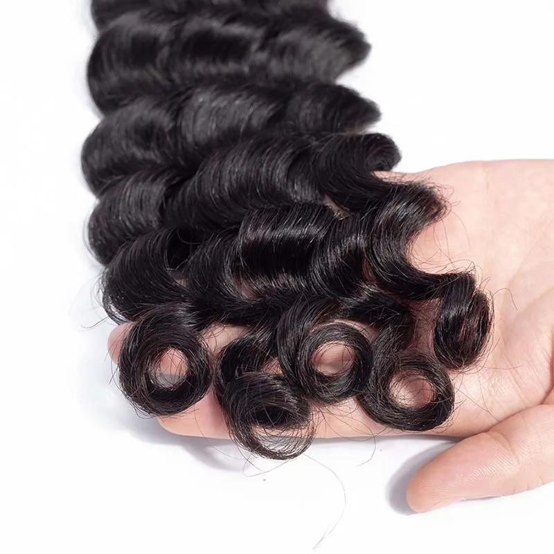 VSHOW бразильские Свободные глубокие волосы натуральные кудрявые пучки волос remy волосы для наращивания без секущихся кончиков можно купить смешанные пряди