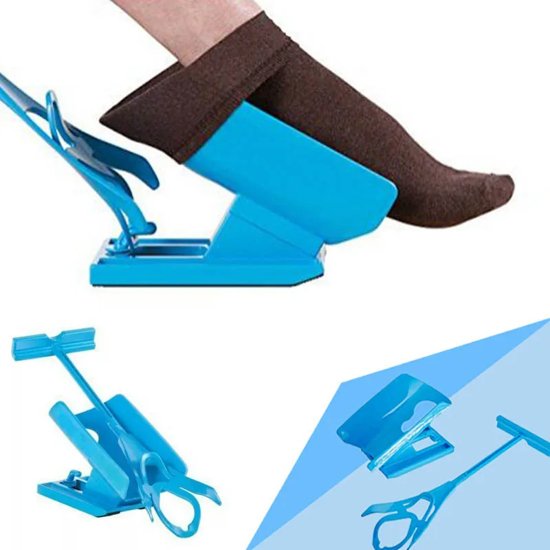 

Injuries Supplies Elderly Helper Wearing Sock Aids Unique Cradle Design 1 PC Portable Plastic Sock Slider System