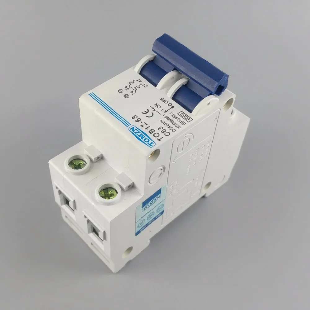 2P 63A DC 440V автоматический выключатель MCB C кривой|mcb rating|mcb mccbmcb mini circuit breaker |