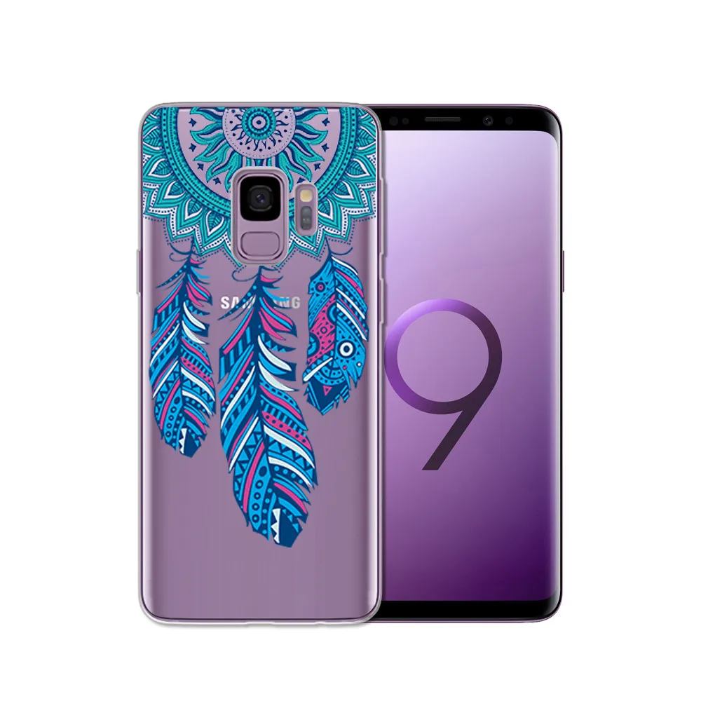 Чехол из ТПУ с рисунком для samsung Galaxy S9 S9 Plus, силиконовый чехол для телефона samsung S7 Edge, S8, S8 Plus, S10, прозрачный чехол