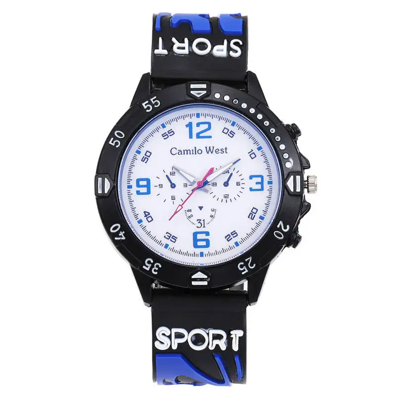 

Outdoor Sport Date Analog Quartz Wrist Watch Fashion Silicone Strap Men Relogio Masculino 2019 Casual Male Clock Wristwatch CC5