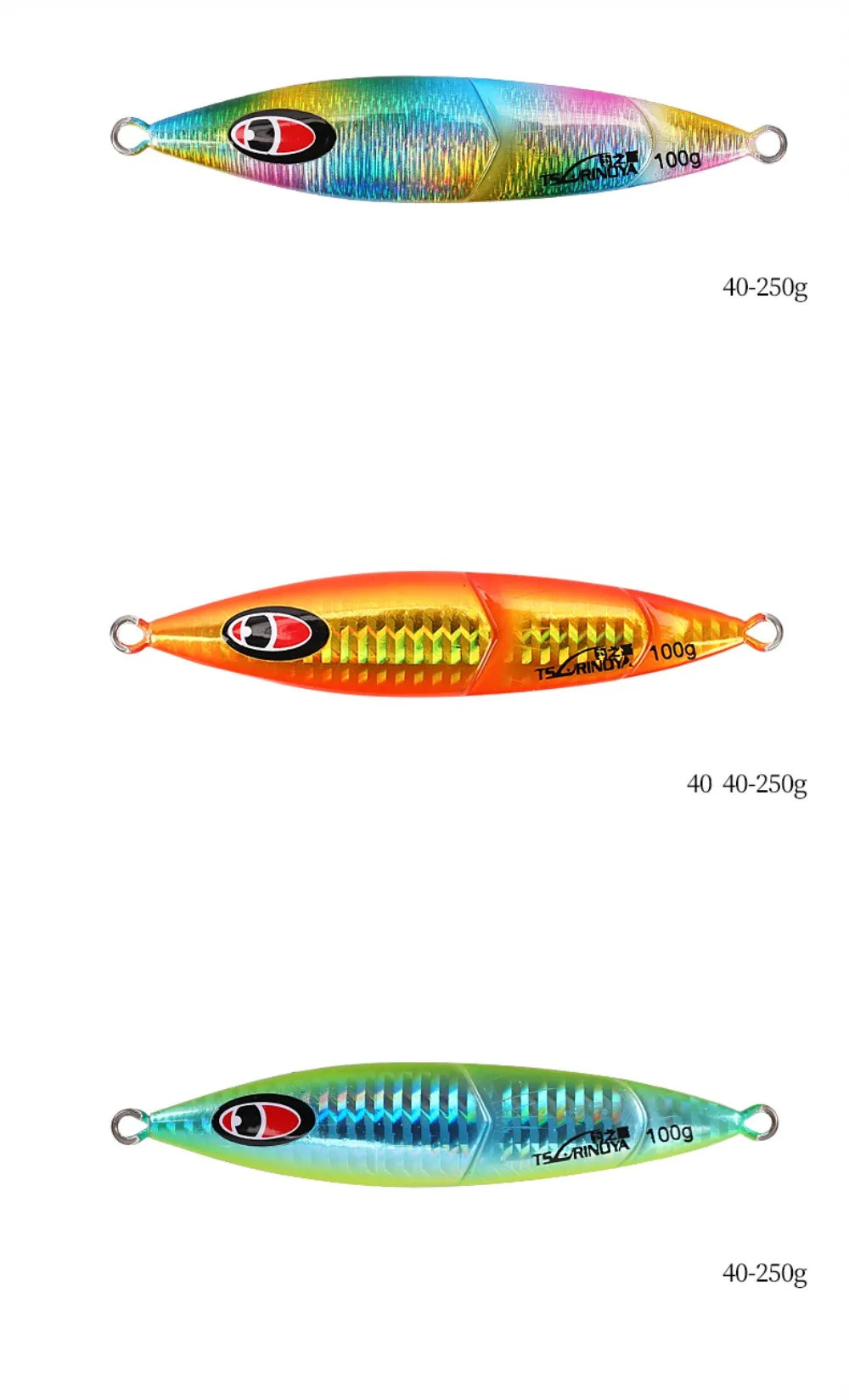 Tsurinoya 93 мм/40 г 95 мм/60 г 104 мм/80 г 112 мм/100 г медленно Отсадки металлический рыболовный крючок блесну Металлический Поплавок искусственный