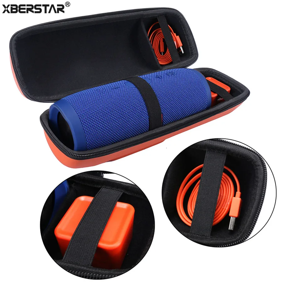imágenes para Carry viajes Almacenamiento PU Duro Caso Bolsa Bolsa para JBL Cobran 3 Charge3 Inalámbrica Bluetooth Altavoz y Cargador imágenes para Carry viajes Almacenamiento PU Duro Caso Bolsa Bolsa para JBL Cobran 3 Charge3 Inalámbrica Bluetooth Altavoz y Cargador
