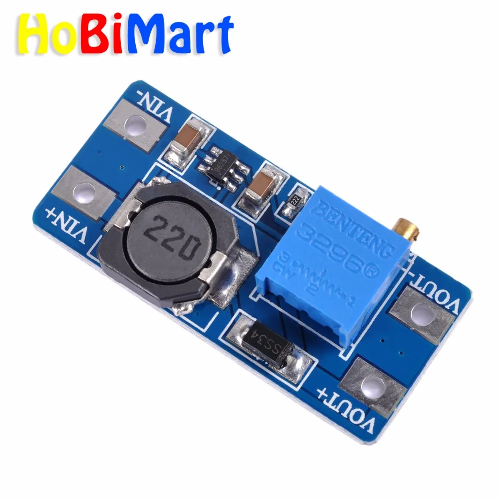 HoBiMart 10x mt3608 2a Макс dc-dc Повышающий Модуль питания MT3608 модуль усилителя 2A Плата #