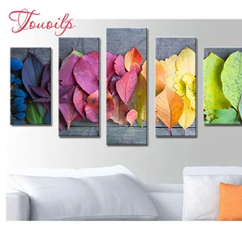 

5 pcs Diamond Embroidery,Full,Diamond Painting Abstract"leaves"DIY,diamond Mosaic,3d,Cross Stitch,Home Decoration,oil painting