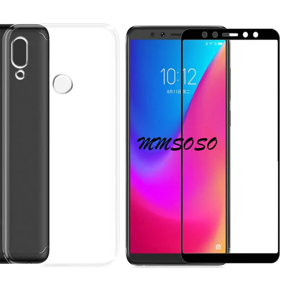 

For Lenovo K5 Pro L38041 Case Lenovo K5 Pro Glass Luxury Soft TPU Phone Case With Tempered glass For Lenovo K5 Pro L38041