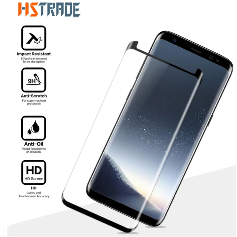 3d изогнутый корпус чистые закаленное Стекло для Samsung Galaxy S8 защитный Плёнки плюс