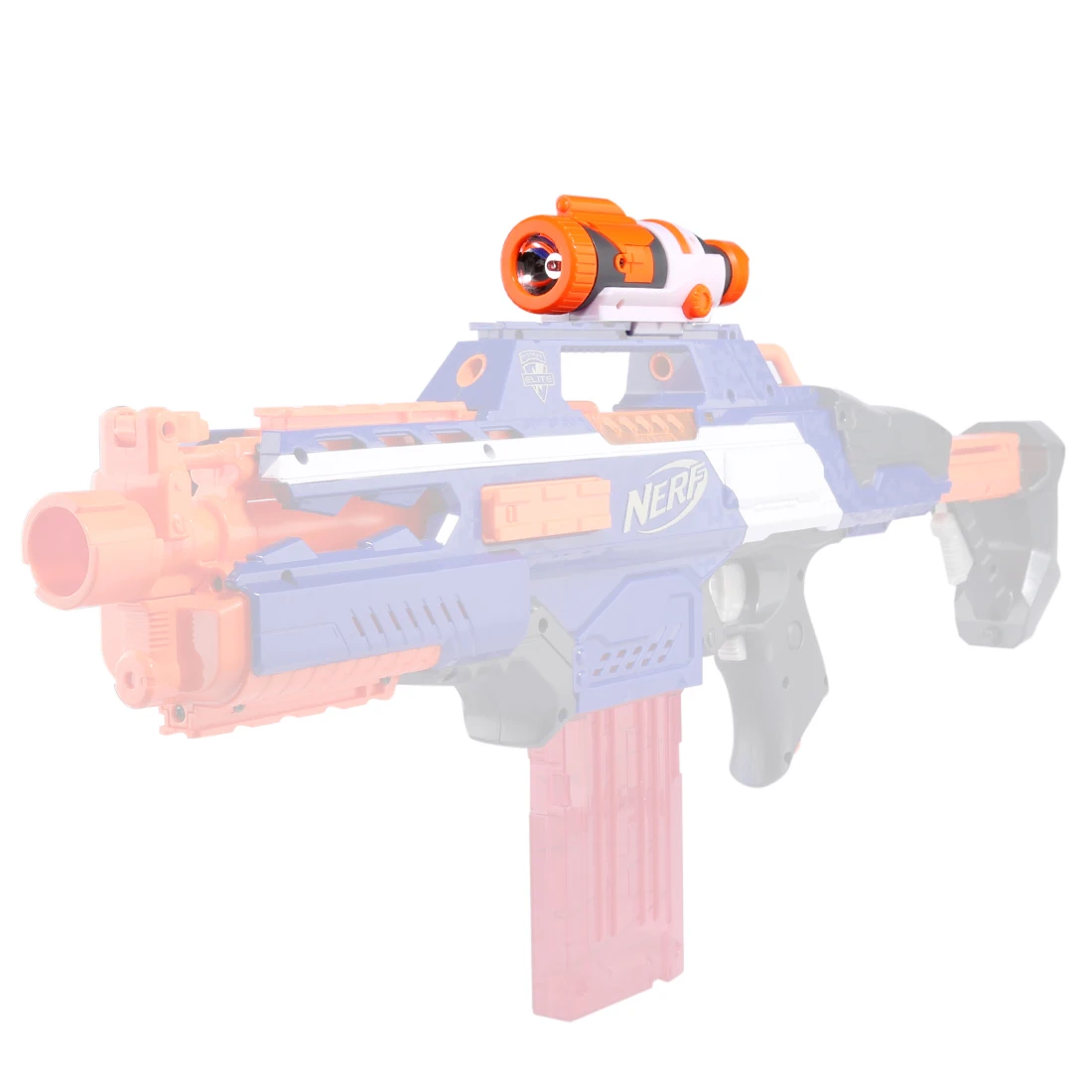 

Modified Part Tactical Flashlight for Nerf Elite Series - Orange + Grey
