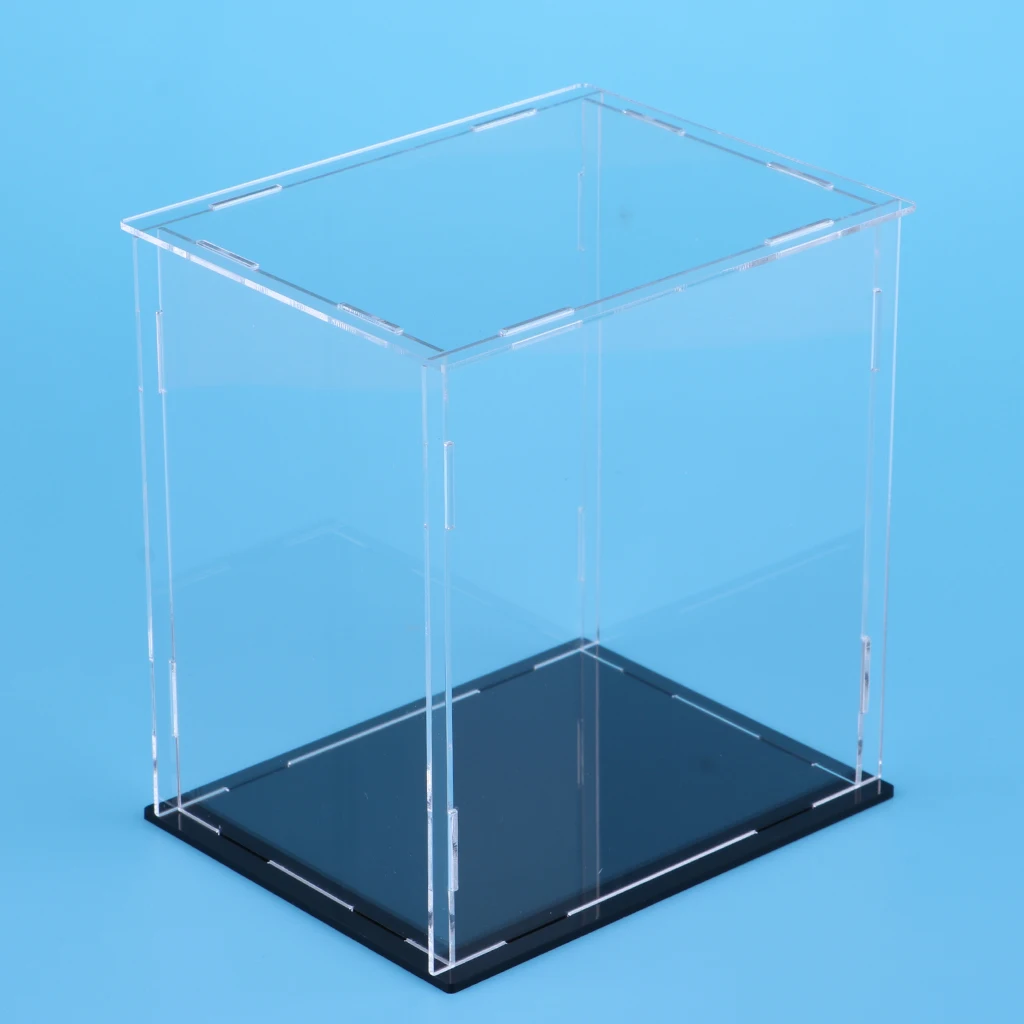 MagiDeal Diecast Toy Vehicle Accessories Parts Display Case Box Clear Acrylic Showcase for Amiibo Funko POP Doll Display