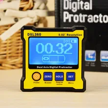 DXL360 двойная ось цифровая угломер с 5 боковыми магнитными основаниями Двухосевой цифровой уровень 100-240 в 50-60 Гц