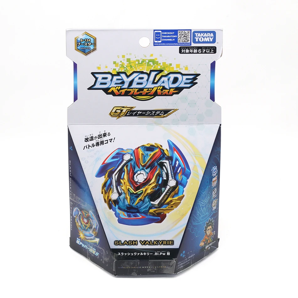 Горячая Подлинная TOMY Bey Bay Burst B-134 Slash Valkryie. BI. Pw Retsu детская игрушка