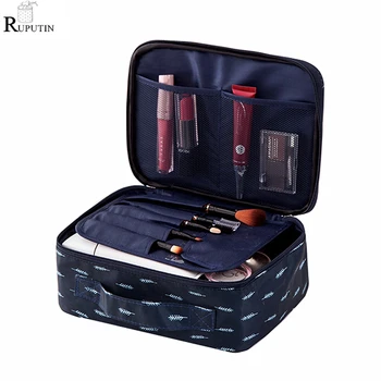 

RUPUTIN New Women Makeup Bag Travel Cosmetic Organizer Storage Bags Portable Make Up Wash Pouch Female Storage Toiletry Kit Case