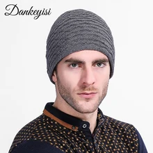 DANKEYISI, зимние шапки с рисунком черепа для мужчин, шапочки из искусственного кашемира и бархата, одноцветная Кепка в стиле хип-хоп, женская шапка Gorro