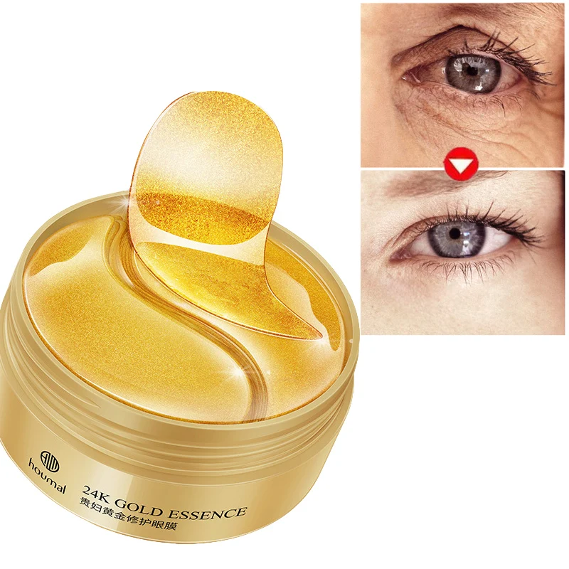 

Collagen Eye Patches Korea Against Wrinkles Dark Circles Eyes Mask Gold Bags Ageless Hydrogel Sleep Gel Patch 60PCS For Women