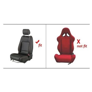 

Wildleder Car Headrest Schwarz Auto Kopfstütze 30 * 25CM Non-Slip Sitzkissen
