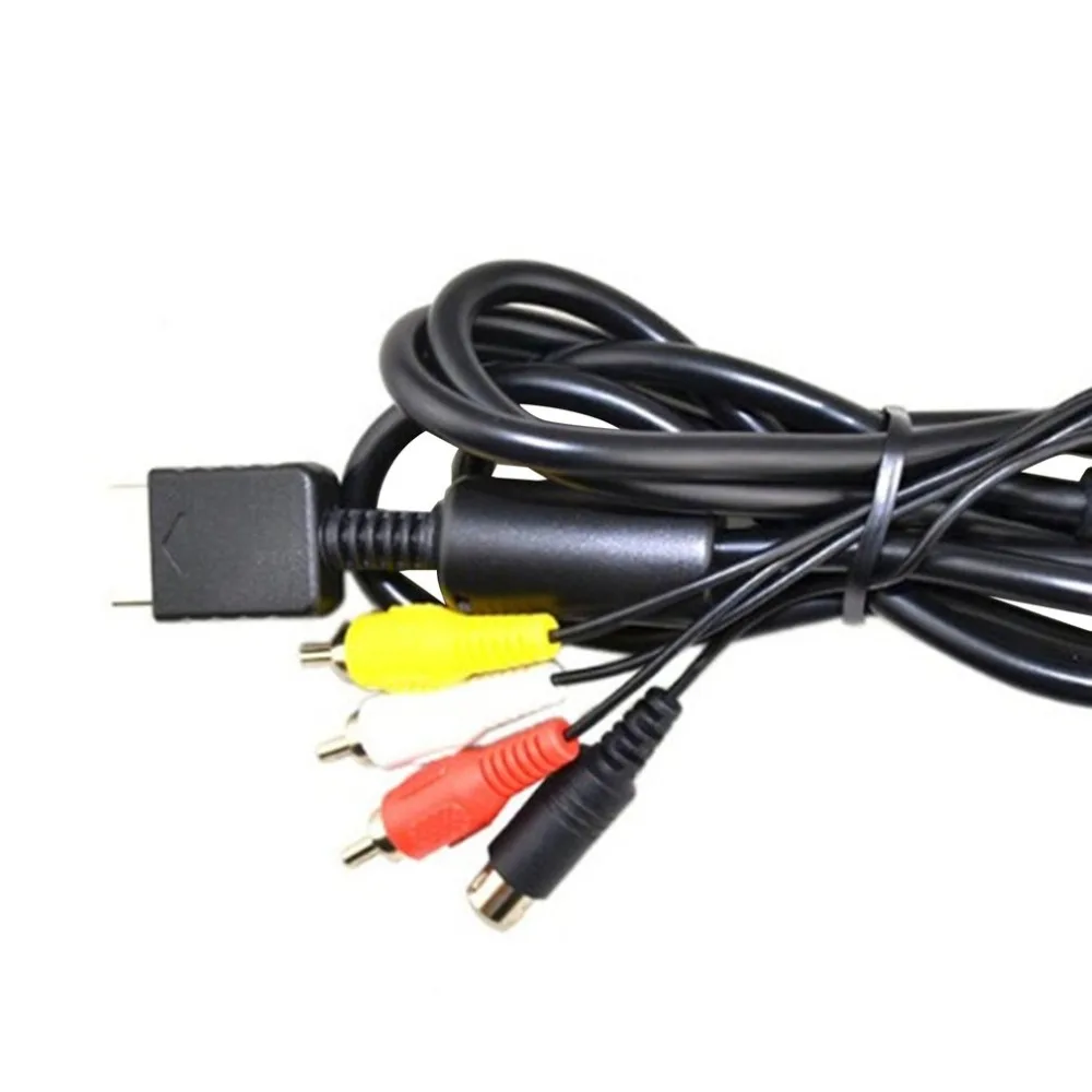 Композитный s видео RCa aV 2в1 Аудио Видео шнур провод av кабель для PS2 PS3 Playstation 2 3