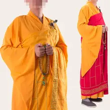 2 вида цветов буддийские монахи благоприятный облака халат монах ряса предшественников одежды zuyi буддизм лежал медитации костюмы платье Желтый/Красный