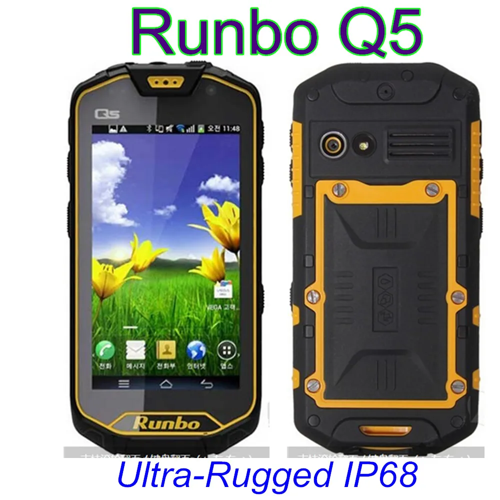 Runbo Q5 VHF/UHF портативная рация смартфон IP67 Водонепроницаемый 4G LTE 4 5 дюймов конуса 2