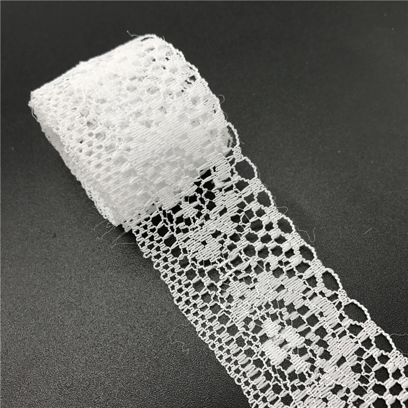 Lace Ribbon 10yards/lot 35mm Bilateral Handicrafts Embroidered Trim Decorations DIY Sewing Fabric lace ribbon lace sewing supplies lace sewing accessories lace decoration lace accessories lace garment accessories lace fabric