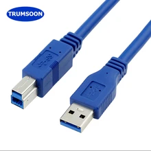 Trumsoon USB 3.0 Printer Cable USB3.0 Type A Male to B Male Extension Print Cord Wire Sync Data Cable for PC Printer