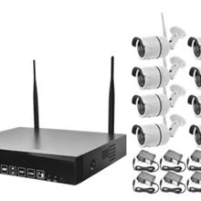 8CH 1080 P FULL HD Беспроводной NVR комплект wifi CCTV системы Открытый водонепроницаемый 8 шт. 720 P IP камера набор для наблюдения