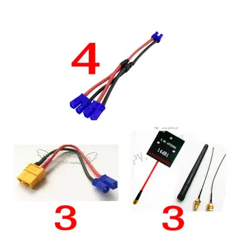 

parcel cable 4 pieces antenna 3 sets xt60-ec2 cable 3 pieces