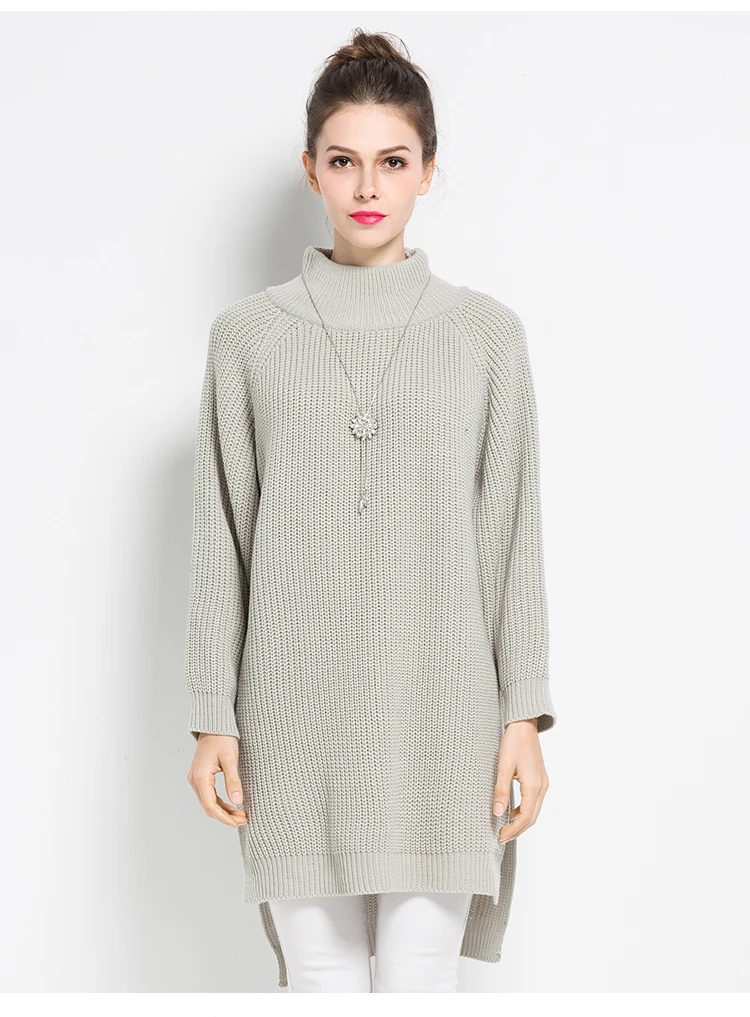 ryeon plus size sweater dress big size winter autumn long sweater (2)