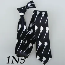 Гитара Музыкальные Узкие галстуки мужские галстук с принтом мода Новинка 5 см полиэстер Corbata Delgada костюм для выступлений Искусство Гитара Музыкальные Галстуки