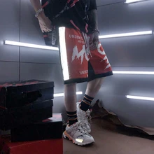 Лето новая большая буква шорты мужские