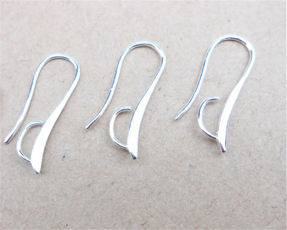 HOT 20X DIY Making 925 Sterling Silver Jewelry Findings Hook Earring