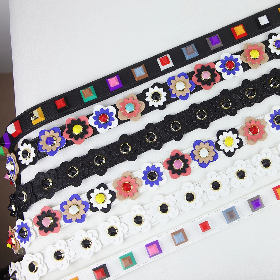 

SFG FASHION Flower Women Bag Strap Boho Style Summer PU Straps For Bags Elegant Lengthened Replacement Shoulder Straps Wholesale