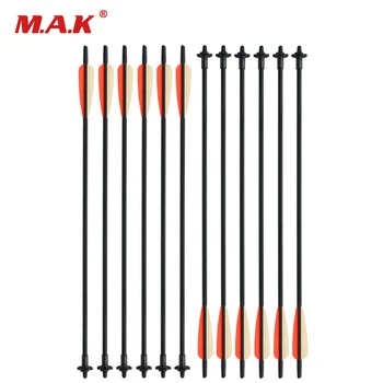 

3/6/12 pcs Crossbow Release Bolt Arrow 60cm Diameter 9mm for Bow and Arrow Archery Hunting Shooting